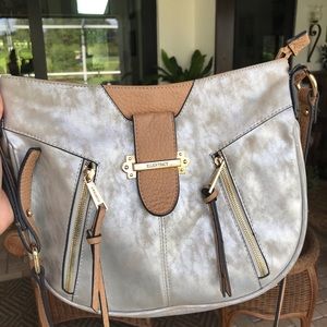 Ellen Tracy Metallic Cross Body Bag